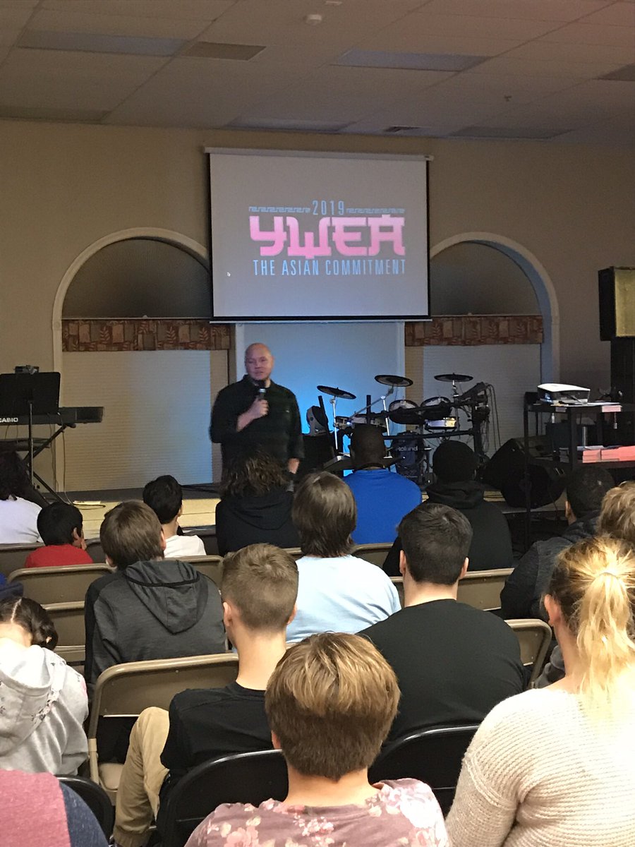 PA_Youth_Dept's tweet photo. State Youth Director @pastorjmart introducing the new #YWEA project at the first Upside Down Youth Rally. #YWEA #AsianCommitment https://t.co/L71Q4WAdv0
