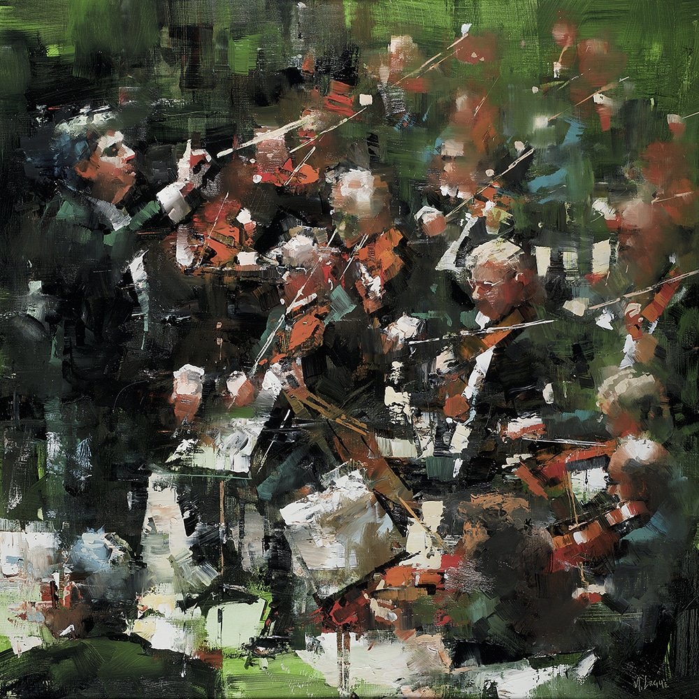 RehsGalleries's tweet photo. Another work on display at Texas Contemporary Art Fair (final day is tomorrow from 12:00 - 6:00 pm)
MARK LAGUË
B. 1964
Symphony Ten
Oil on panel
30 x 30 inches
https://t.co/Ri3vMxxaRA?
@rehscgi #txcontemporary #fineart #orchestra #contemporaryart #symphony #buyart https://t.co/Lp5pk4g5r6