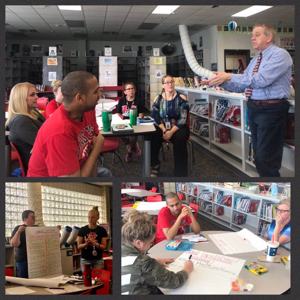 hawkpta's tweet photo. Who spent their Saturday at work making our campus even better??  
Hawks teachers and admin, that’s who!  
#thatisdedication #nolazydayhere #ourteachersarethebest #ouradministhebest https://t.co/glQqVm2PzW