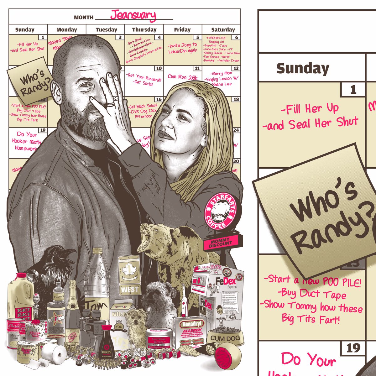 KMaxArt's tweet photo. @tomsegura @ChristinaP Also here’s a couple other color variations I made. One of the dark ones is on fudge paper... FUDGE!!! https://t.co/GMXfJO0aQL