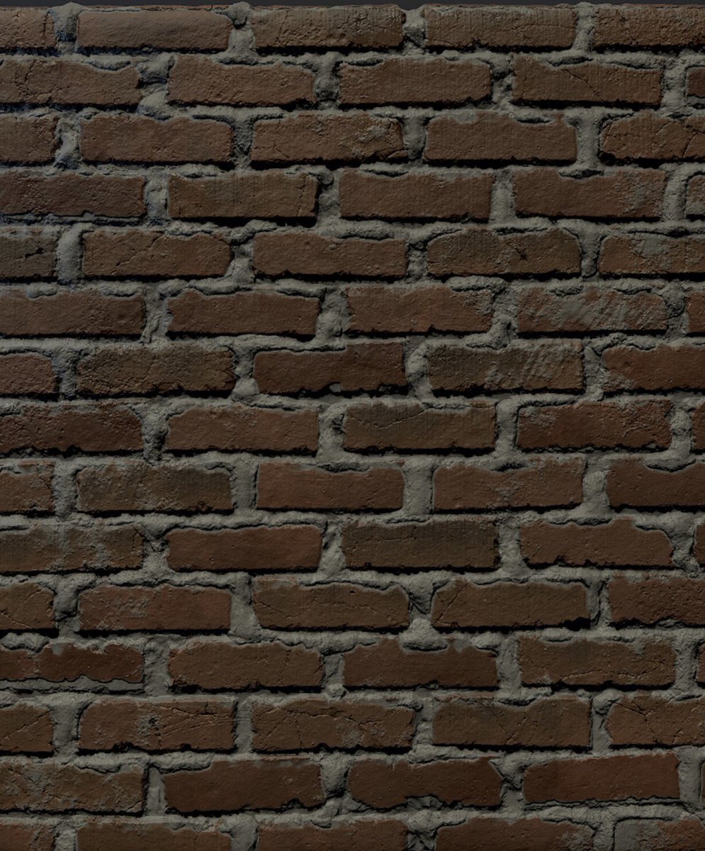 Final messy mortar brick. WIP-03
100% #substancedesigner #gameart #gamedev #pbrmaterials #cgi #3dart