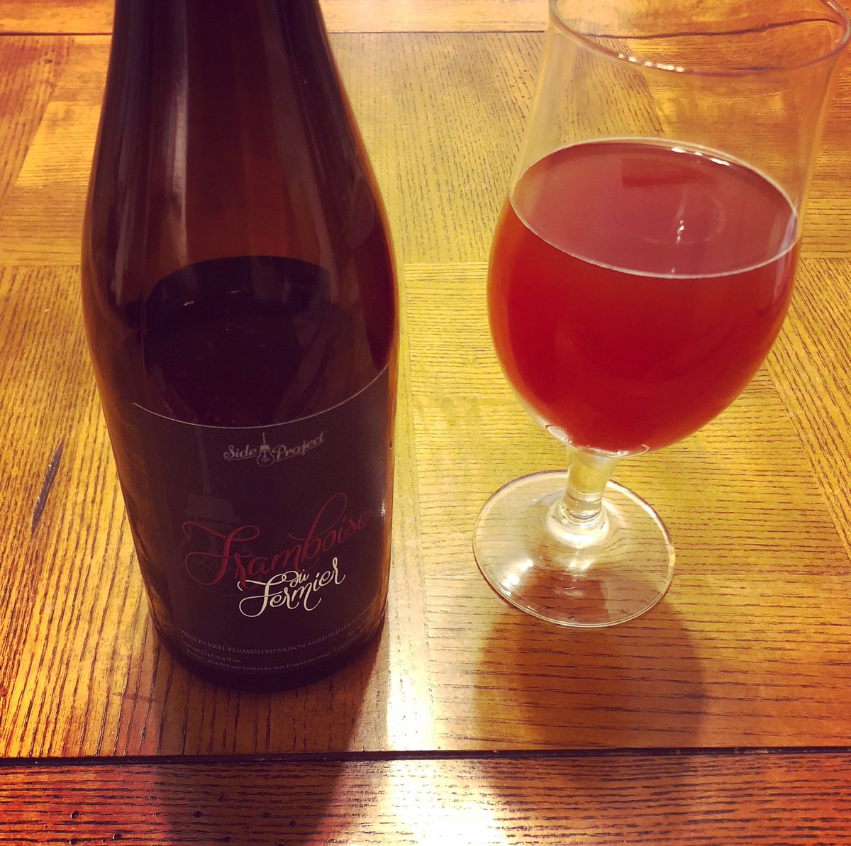 SeanLikesThings's tweet image. @SideProjectBrew Framboise du Fermier. So damn good. #stlbeer #drinklocal #sideprojectbrewing