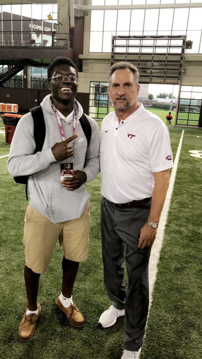 Coach_Marfo's tweet photo. RDF at the Virginia Tech!!
With the GOAT #BeatNotreDame #CoachFoster #TheGOAT🐏 #Brandonflowers #GreatCoach #GoHookies #WetheBest #Family #GodisGreat #coacheslife 🙏🏿🤟🏾💪🏿🙌🏿@sectorocho @LAsante25 https://t.co/z8FZW2OLev