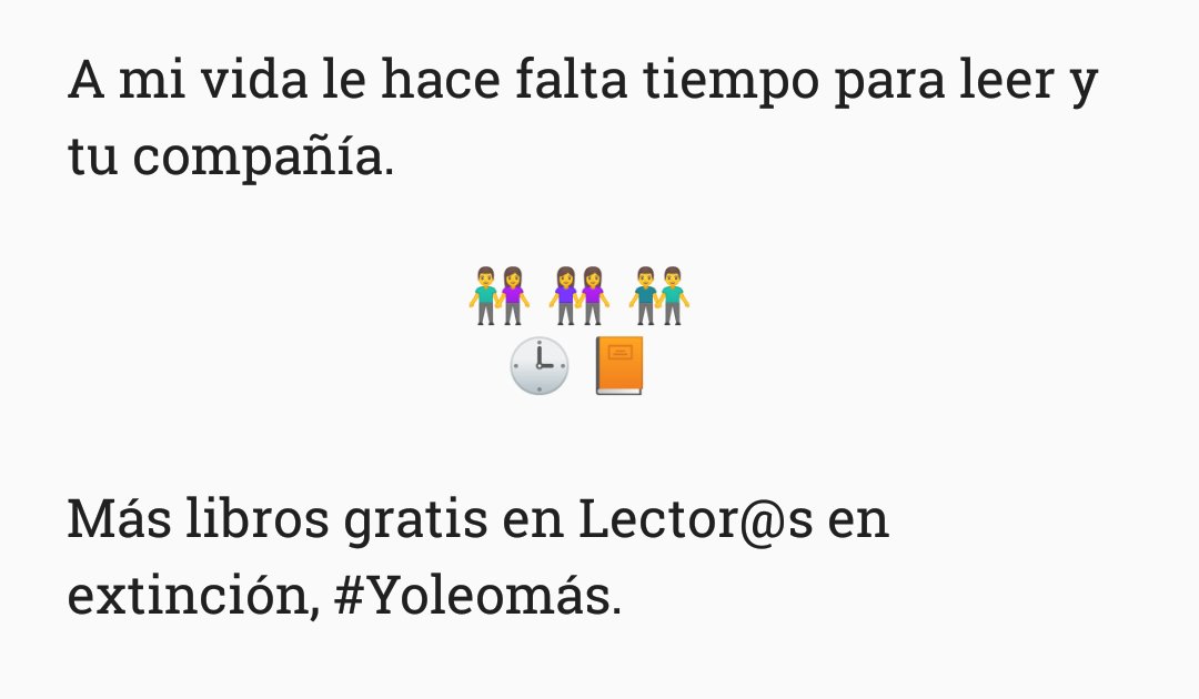 LEExtincion's tweet photo. Y ya... Más libros gratis en Lector@s en extinción, #Yoleomás. https://t.co/cPdqZiG8iv