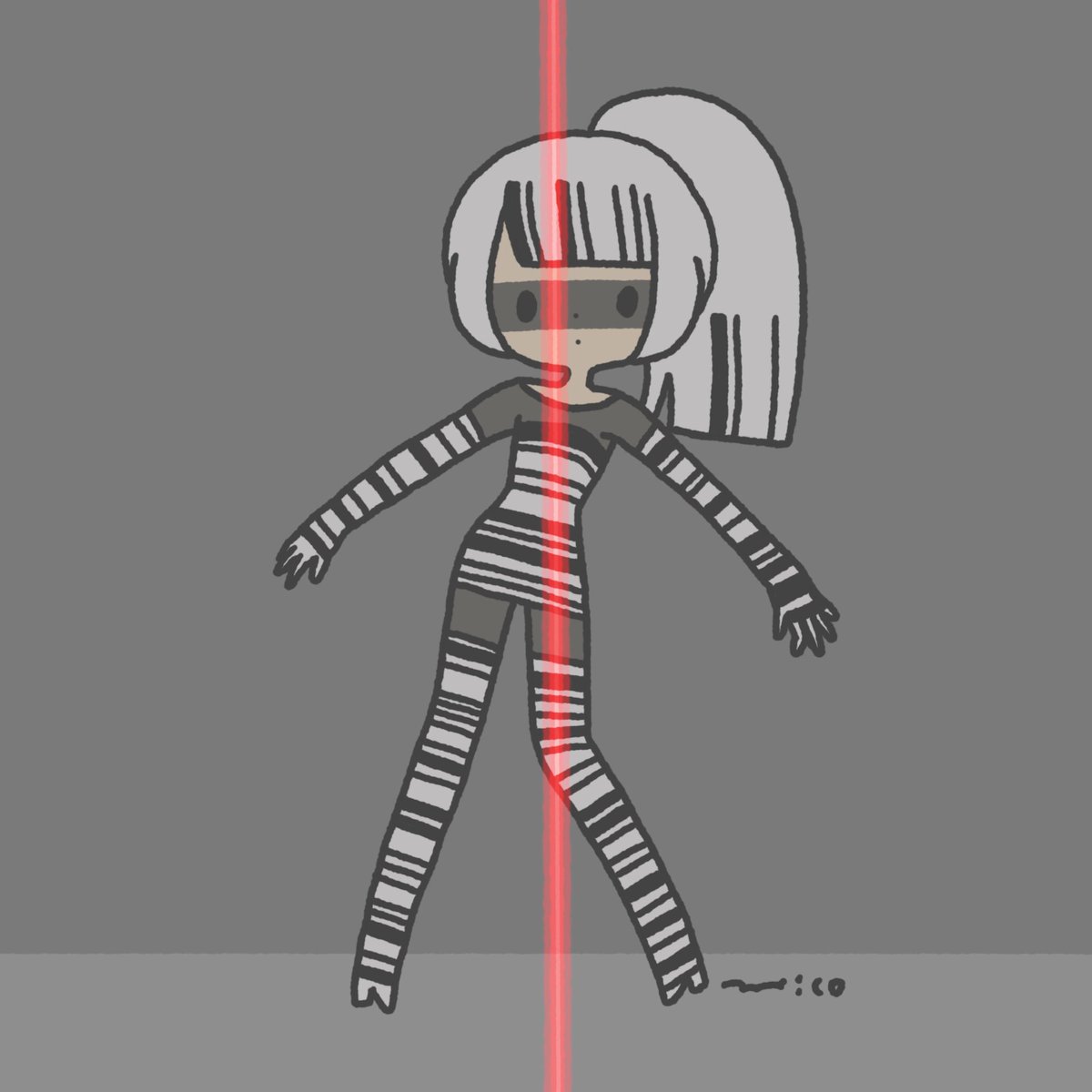 「barcode IlIlIl

#バーコードの日 」|paricoのイラスト