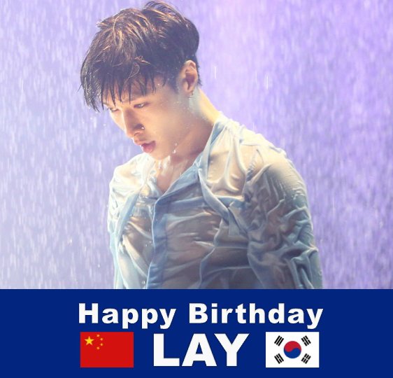 WORLDMUSICAWARD's tweet photo. Happy 27th Birthday to #EXO's handsome and multitalented #LAY! @weareoneEXO 
❤️🇨🇳🇰🇷🎶🎤🎂🎉🎁🎈😍🌟🎇 
https://t.co/9YvCXlrNQj https://t.co/FFzn3bs3w9