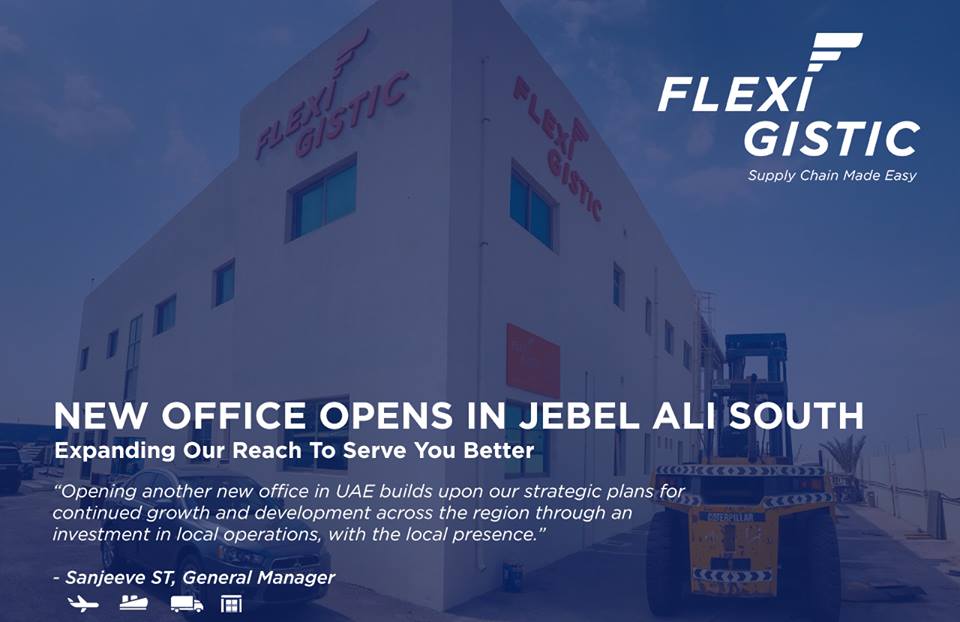 Flexigistic_3PL's tweet photo. Due to consistent growth in business during the past few years, @Flexigistic_3PL are delighted to announce the addition of another office in Jebel Ali South – Dubai, UAE.
Learn more about @Flexigistic_3PL 's Jebel Ali branch today!
#Flexigistic #3PL #JebelAli #WCACertified https://t.co/VktWIXacFJ