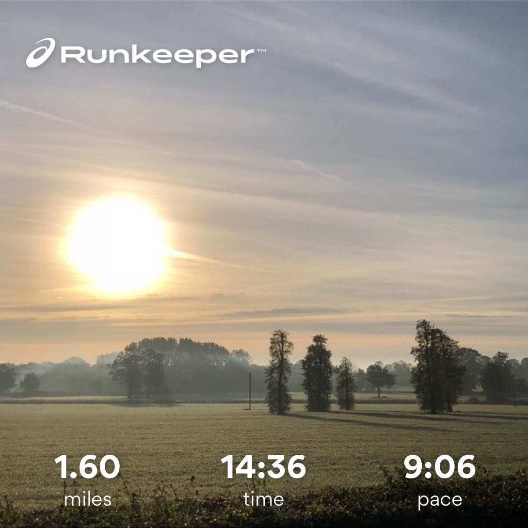 #Congerstone morning run