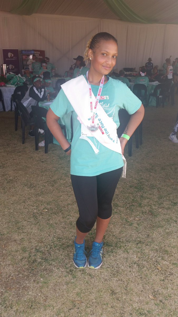 Chemlle's tweet photo. Adilah Johnson-the West Rand's #FaceOfSparWomensRace2018 finalist has finished the #SparJoburgRace in great time (1hr 9min) ! We are so proud.... https://t.co/bQAFMh3mcj