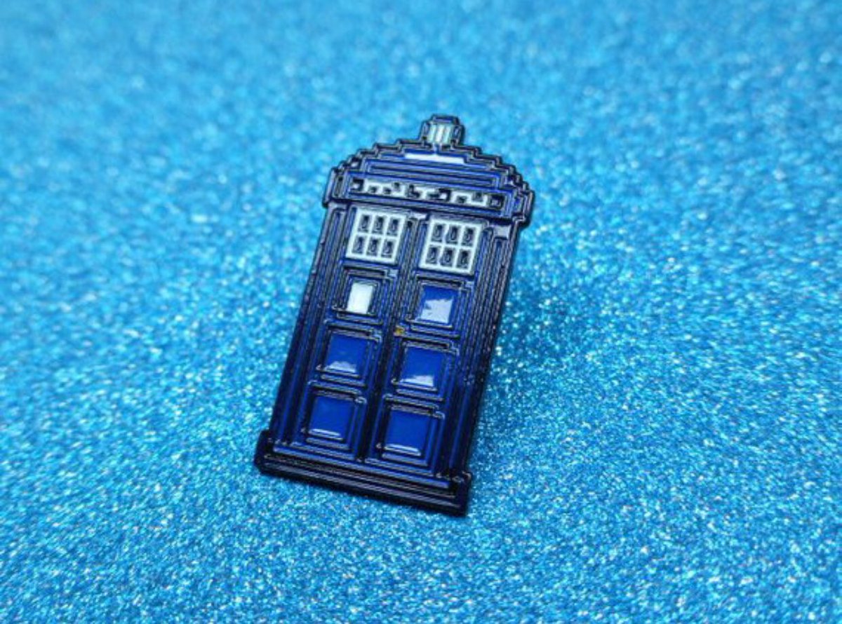 PowerUpPins's tweet photo. The Time is right! Police Box Soft Enamel Pin at Power Up Pins https://t.co/Gn1P8KIIXG https://t.co/CPn1QDReUB