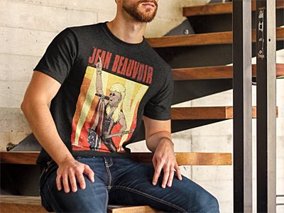 OneRiffMerch's tweet photo. Free Worldwide Shipping on our Jean Beauvoir on stage tshirt. Sizes M-XXL. https://t.co/MBnelzZc4a check it out NOW..#kiss #paulstanley #genesimmons #desmondchild #shocker #theplasmatics #wendyowilliams https://t.co/Bs8ePvOwfA