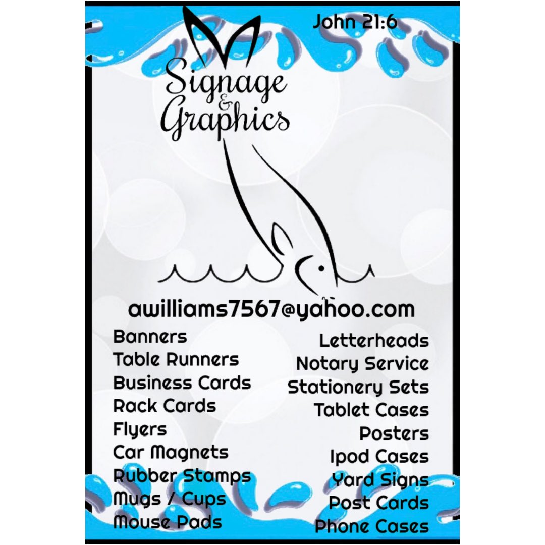 AmyOliviaWilli2's tweet photo. Contact me for any of these services! #castthenet #banner #businesscards #flyers #carmagnets #notarypublic #posters #tabletcase #iphonecase #yardsigns #757 #7cities #graphicdesign #divaisafemaleversionofahustler https://t.co/Gt5Pm35eVL