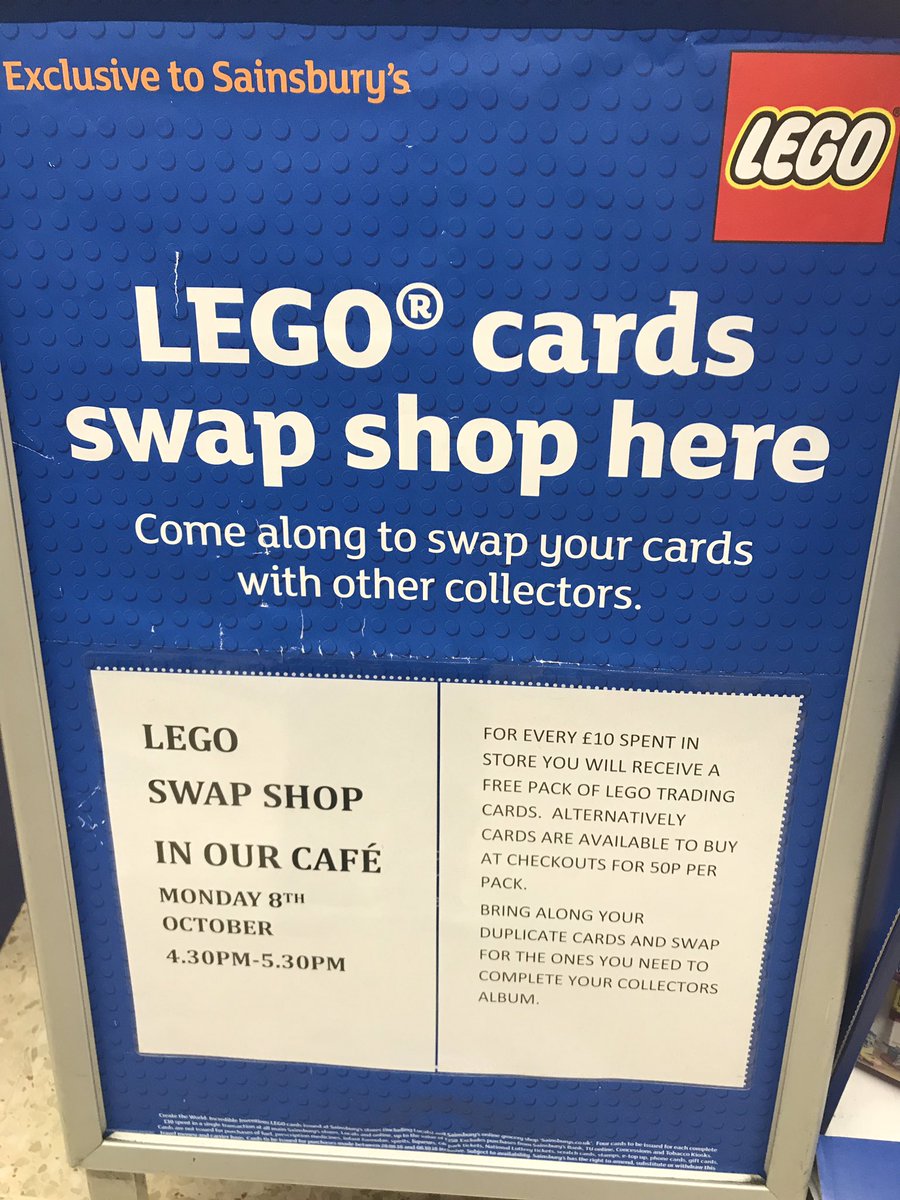 Perfect opportunity for you to finish your Lego collection at our Swap Shop. Join us in our Cafe on Monday 8th at 430pm #sainsburysstirling #swapshop <a href="/StirObserver/">Stirling Observer</a> <a href="/Thistles_SC/">Thistles Stirling</a> <a href="/Raploch_Primary/">Raploch Primary</a> <a href="/CorntonPrimary1/">Cornton Primary</a> <a href="/AllansPrimary/">ALLAN'S PRIMARY</a> <a href="/StirlingCouncil/">Stirling Council</a> <a href="/RPSinStirling/">Riverside Primary - Bun Sgoil Taobh na h-Aibhne</a>