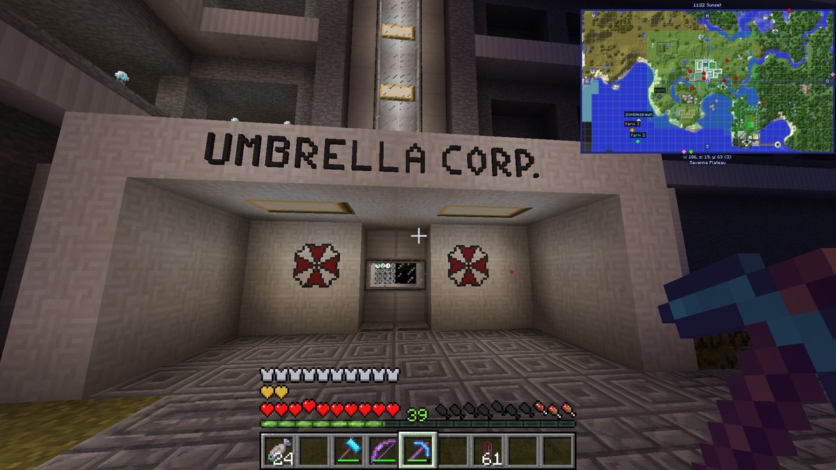 LPTfun's tweet photo. #Minecraft #Umbrella #ResidentEvil #FeedTheBeast #Horizons3 #CommunityServer #LPTfun #NeoRaiden #ManRene Versuche an unschuldigen #Zombies ? #Ghasts oder gar #WitherSkelleton ? Nein doch nicht bei #Umbrella xD https://t.co/7oDT3KxCtz