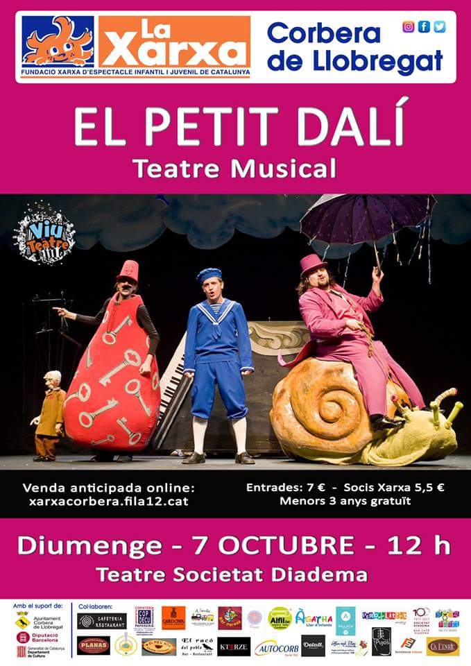 XarxaCorbera's tweet photo. Ja ha arribat el dia!! Avui a les 12 h Teatre Musical a #Corbera #Viulespectacle #EnFamilia
A partir de les 11 h venda d'entrades a taquilla (no numerades) Aforament limitat
🎭👏🎨😍 
#EspectaclesenXarxa
#CorberadeLlobregat #xarxacorbera #corberateatre #corberacultura #Infantil https://t.co/Gsh8L1nbVX