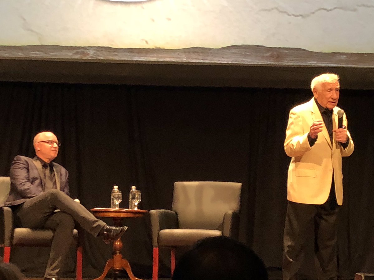 MovieScoreRadio's tweet photo. Seeing @MelBrooks this afternoon at the @BellcoTheatre in Denver was really just beyond fantastic. Iโm so thrilled I got to see #MelBrooks in person. Thank you Mr. Brooks for a wonderful afternoon! #MelBrooks #MelBrooksLIVE #BacklotProject #BlazingSaddles @BacklotProject https://t.co/ebChxKZ78R