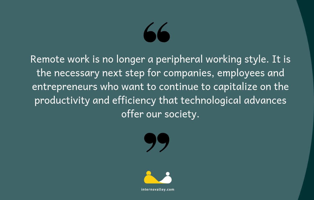 InternsValley's tweet photo. What the future of remote work means for you. Read more @remoteyear https://t.co/HZae5JK6hJ
#InternsValley #remotework #remoteculture #remote #futureofwork #internships #students #startups #berlin #technology https://t.co/HKl03mKB67