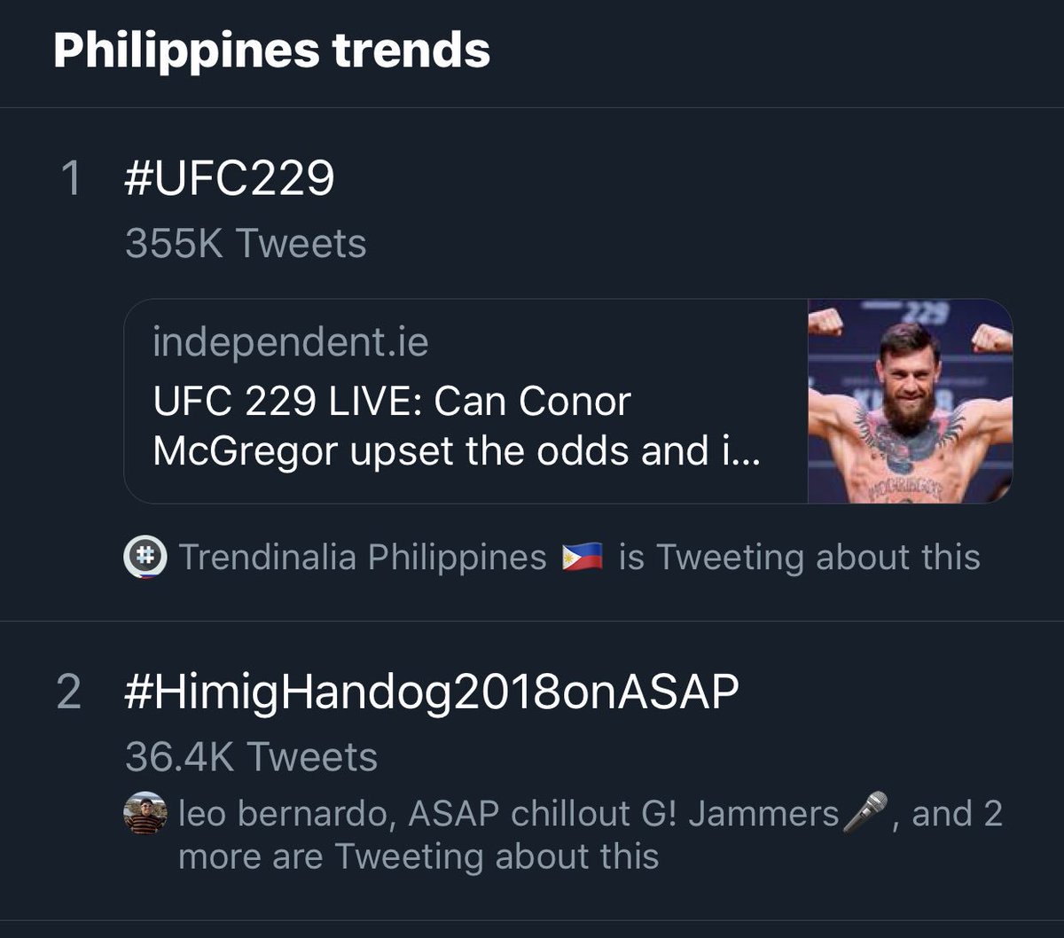 ASAPOfficial's tweet photo. We’re trending! Keep tweeting tweeps! 😊😊😊 #HimigHandog2018onASAP https://t.co/5ouC9OYrhY