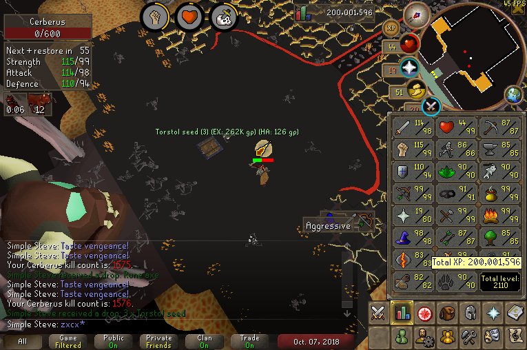 osrs_Steve's tweet photo. 200 mil #sksc #slaystars https://t.co/uc9SNgfM8N