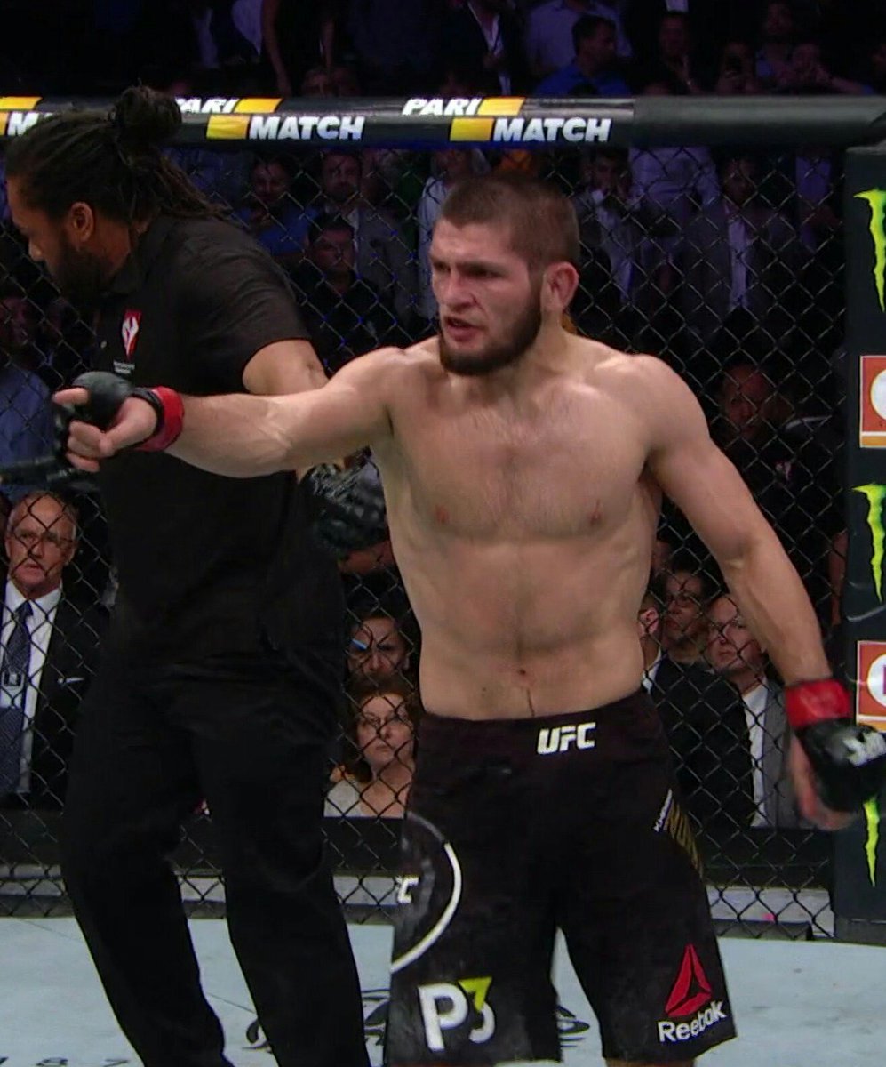 th_dennis's tweet photo. The disgrace that is this man. Is this your champion? #UFC229 https://t.co/s0c6BCgTHA