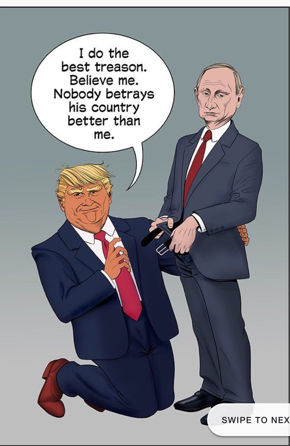 Kristen #getvaccinated #nevertrumper on Twitter: &quot;@kevcz69 and Trump kneels  for Putin... https://t.co/f0Var9SOM6&quot; / Twitter