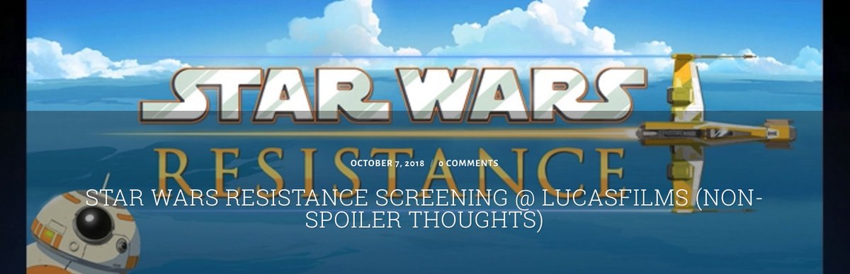 nerd_collab's tweet image. For you #StarWars fans, #StarWarsResistance is premiering 2mrrw on #DisneyChannel ! Here&apos;s our #nonspoiler post on a sneak peak screening at #LucasFilms! #starwarsrebels #starwarsclonewars #thewretchedhive #yodafountain #SF #rebellegion #501stlegion 

wp.me/p6HHV9-2sD