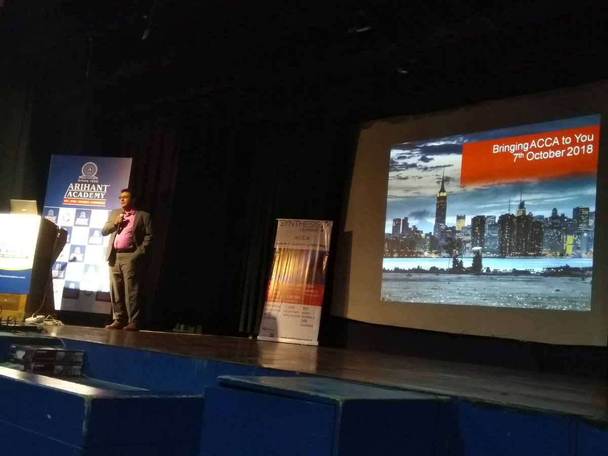 Synthesis_Learn's tweet photo. Mr. Rajesh P. Kalijkar, ACCA, shares his experiences with the students of being a professional from the same background and how graduating from the course took him places around the globe with multiple job opportunities. #SynthesisLearning #RaisingTheBar #TicketToSuccess https://t.co/DvCoITGVP6