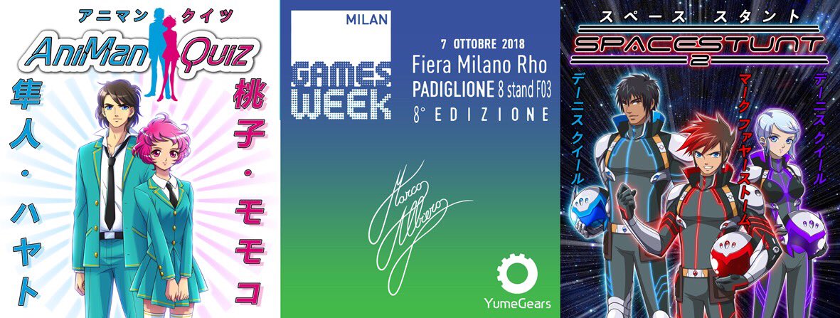 AlbieroMarcoArt's tweet photo. Venite a trovarmi oggi alla #milanogamesweek #MGW18 #animanquiz #spacestunt #yume #marcoalbiero #albieromarco #marcoalbieroart #milan #fieramilano https://t.co/JpDNCVkxU4