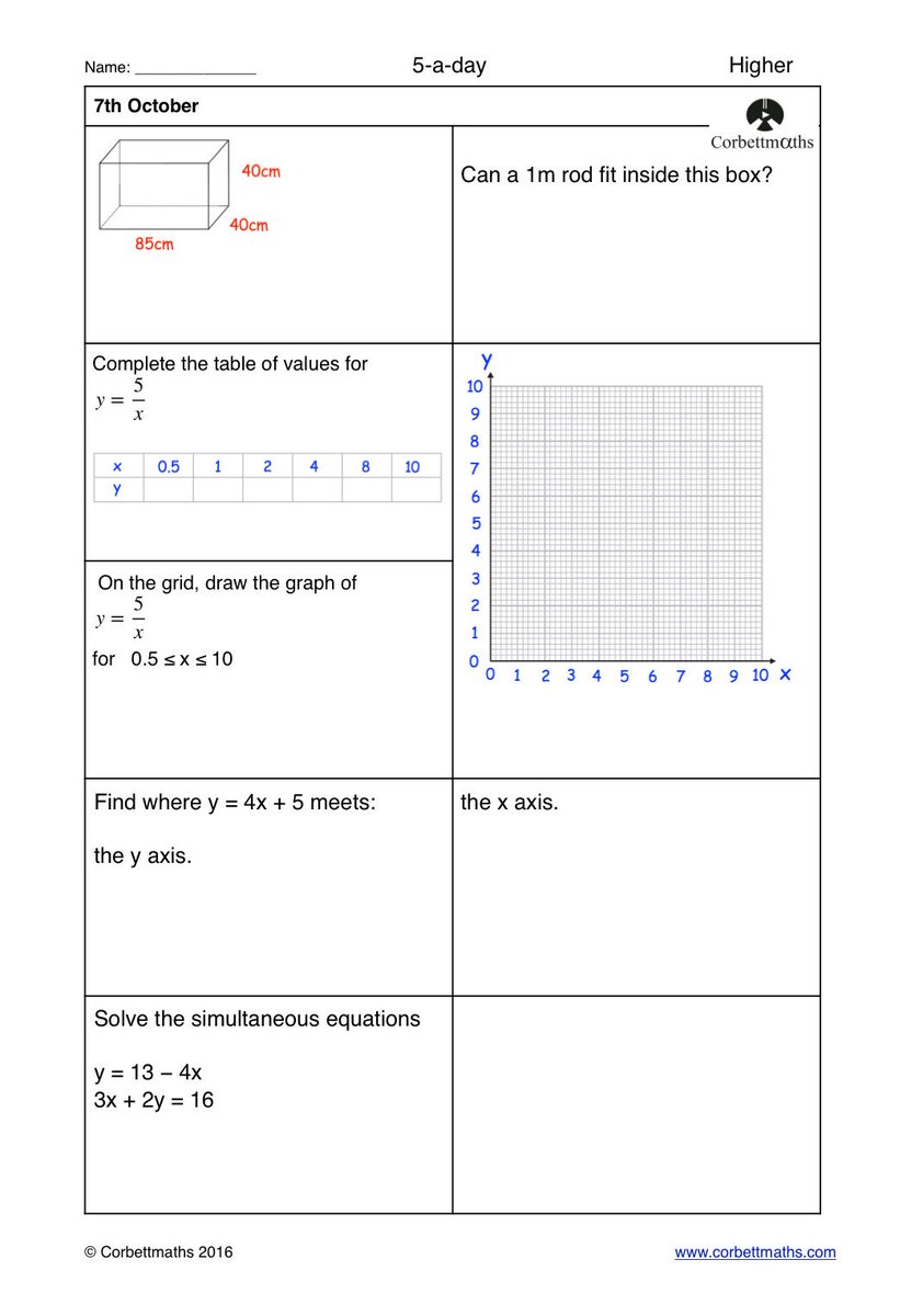 Corbettmaths tweet media
