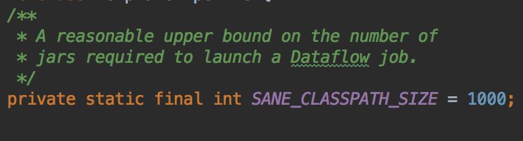 polleyg's tweet image. Well played author. Well played! A fine example of how to name your variables. 🤓 @ApacheBeam #CloudDataflow