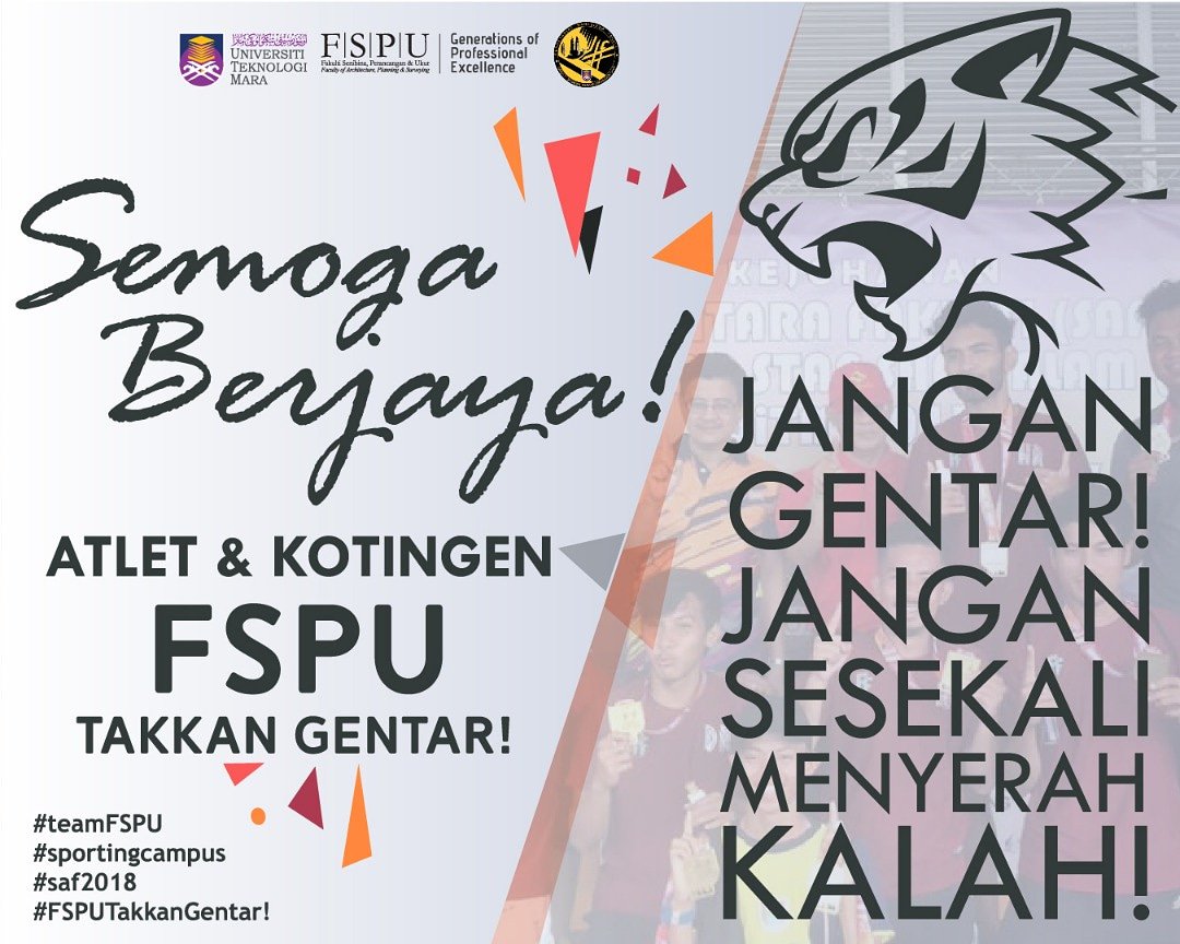 smffspu's tweet photo. support #TEAMFSPU #FSPUTakkanGentar! https://t.co/i6iP2hxVKA