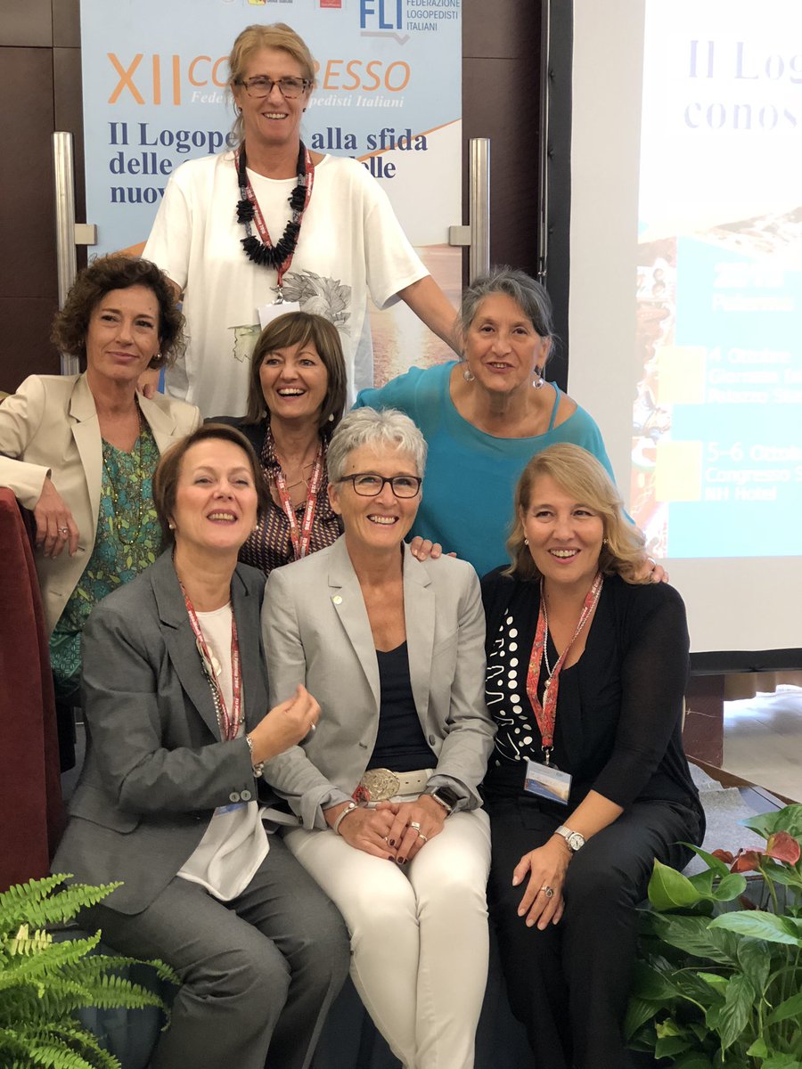 mackmeyer's tweet photo. Thank you for a wonderful italian experience at the fabulous FLI congress in Palermo #FLIPalermo2018 @FLI_Logopedisti #SlT @cplol_eu @ReSNetSLT @MCAsupporttool @HazelRoddam1 @RCSLT @COSTIS1406 @logopedforum @NVLF @CristianLeorin @orthophonistes @RaffaellaCitro https://t.co/5OP1bzjlk1