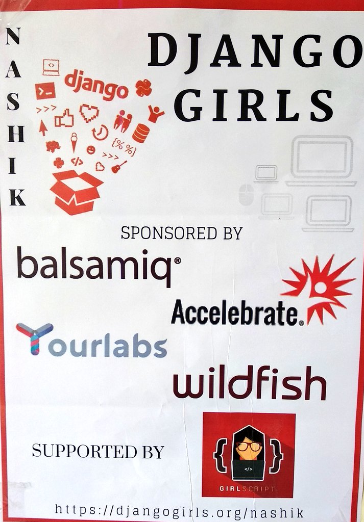 mrunalipantawa1's tweet photo. Successfully conducted @djangogirls workshop with 85 participants @R.H Sapat college of engineering @Nashik Sponsored by @balsamiq @YourLabsLLC  @WildfishLondon @Accelebrate Supported by @Girlscript1 #womenintech #WomenEd #Python #Django #webdev #India #startup #RT @anubhamane https://t.co/iIWLPO2fHs