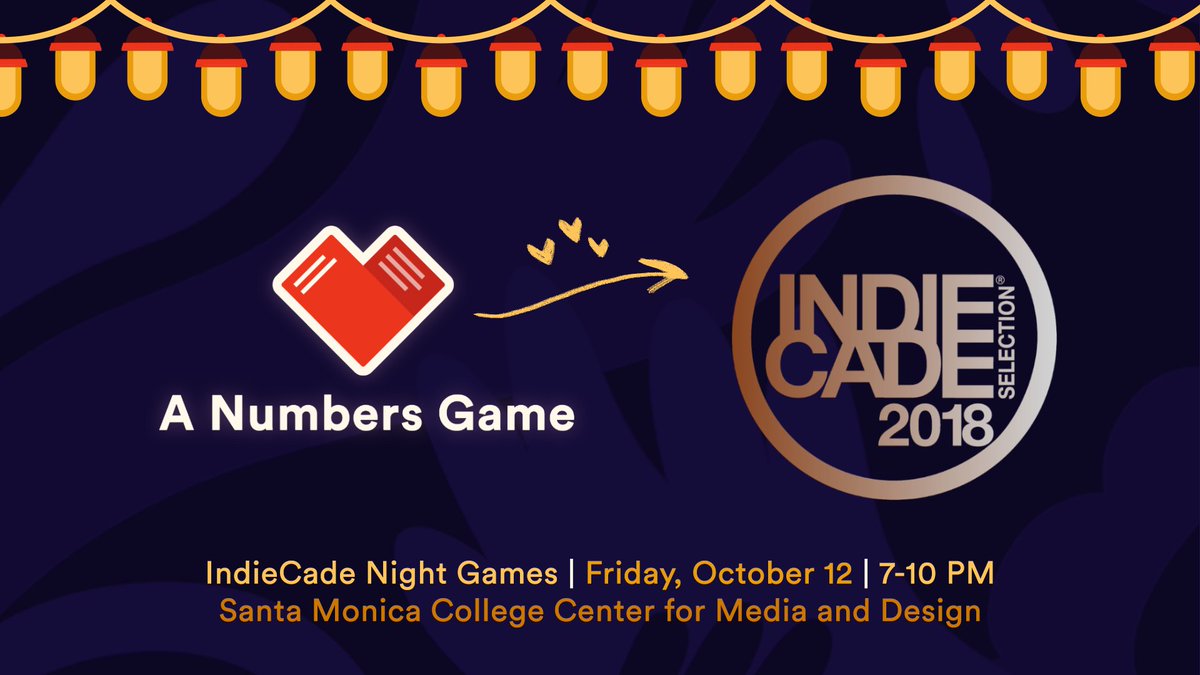 ...and the night is long! 🥂

We're excited to be joining <a href="/IndieCade/">IndieCade</a> as part of their 2018 Night Games Showcase! What a perfect opportunity to share a romantic date with A Numbers Game... 😏😘

📆 Friday, October 12
⏰ 7 - 10 PM
🗺️ SMC Center for Media &amp; Design
