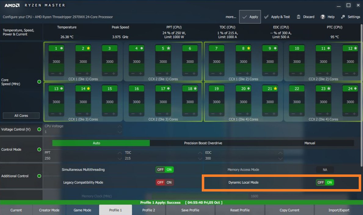 hardwareluxx_de's tweet photo. Mit 12 und 24 Kerne – @AMD_Deutschland wird den #RyzenThreadripper #2920X und #2970WX ab dem 29. Oktober ausliefern und bietet per Software einen #DynamicLocalMode zur besseren Ansteuerung der aktiven Kerne an den Arbeitsspeicher: https://t.co/hwL3NTNjSz https://t.co/xSm3Zcv8Hb
