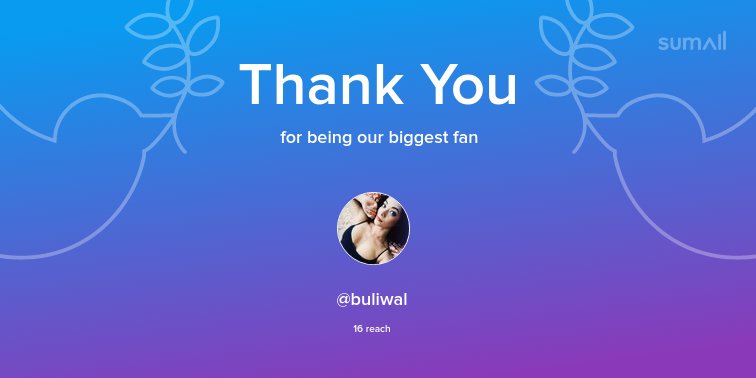 Our biggest fans this week: <a href="/buliwal/">Emma</a>. Thank you! via sumall.com/thankyou?utm_s…