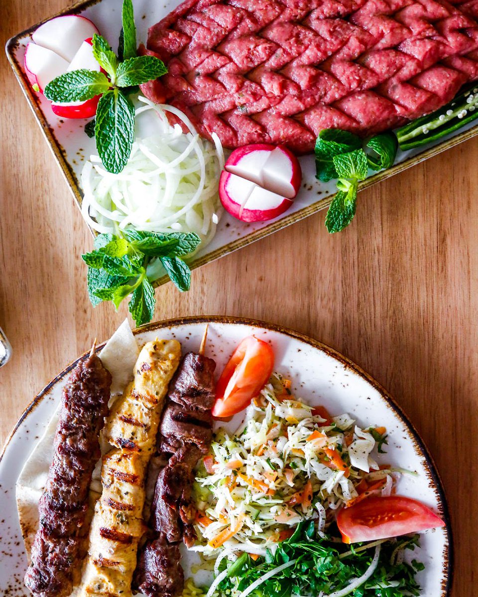 thgr_restaurant's tweet photo. Yes, the perfect pair exists 😍
.
👌 Kibbeh Neyyeh
👌 Meat Platter https://t.co/WtYL9BPnEd