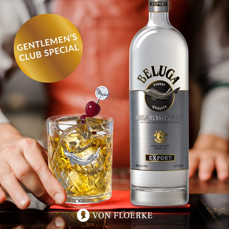 Gentleman Club Special: Wir bieten neben gutem Stil auch etwas zum Zuprosten an: Dank unserer exklusiven Kooperation mit BELUGA Vodka können wir euch ein besonderes Angebot präsentieren. Nur solange der Vorrat reicht.