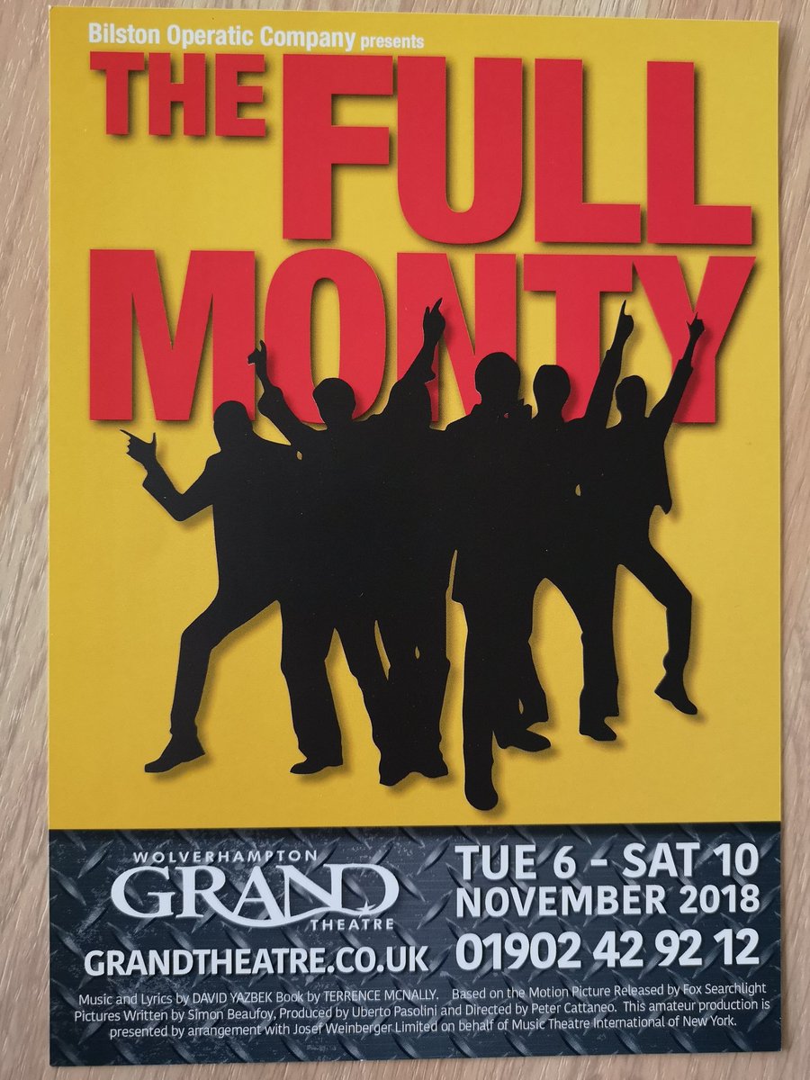 WolvesGrand's tweet photo. We're busy filming with @bilstonoperatic today for the rehearsals of The Full Monty: The Musical which opens from 6 - 10 November! 
https://t.co/5wNmBsSdwt https://t.co/OPBRwe4zoC