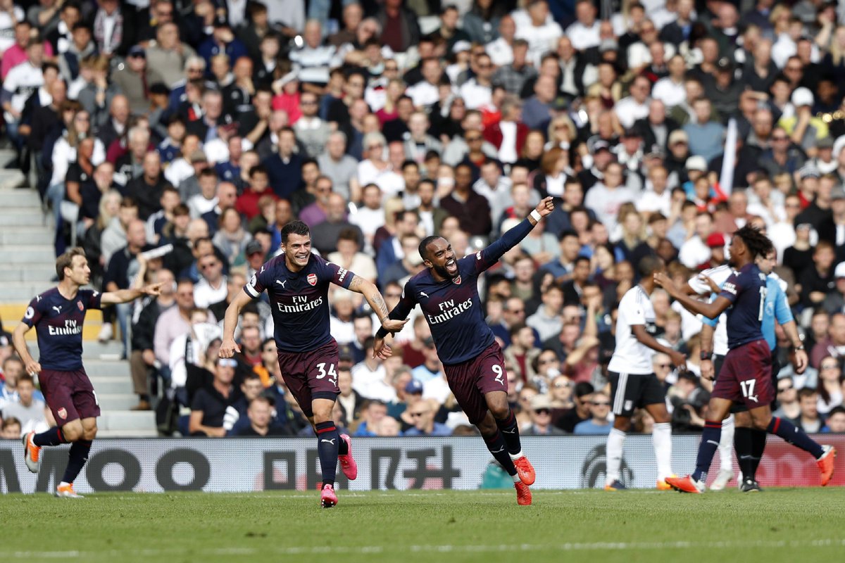OptaJoe's tweet photo. 18 - No Arsenal player has had a hand in more goals in all competitions in 2018 than Alexandre Lacazette (14 goals, 4 assists), level with Pierre-Emerick Aubameyang (also 14 goals, 4 assists). Firepower. https://t.co/6iFob3cXak
