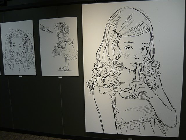 同じ階でやっていたので若おかみは小学生の原画展と窪之内英策展も見た。 