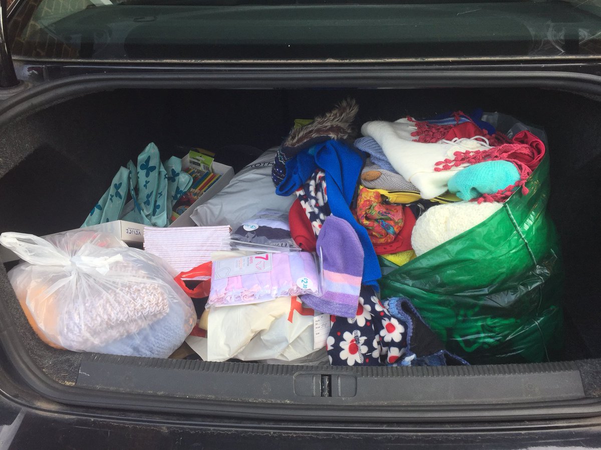 grassrootsglob's tweet photo. This morning we have acquired a car boot full of hats, gloves, pants, socks and stationary for Romania. Think we’ll need another case!! Thank you church for being amazing! All of us can be a part of mission and you’ve proved that today. Thank you. #ordinarypeople https://t.co/CuWmui7xDL