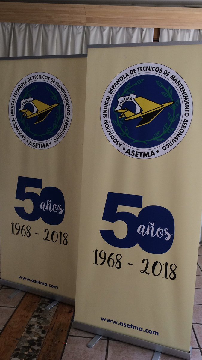 AvionRevueInt's tweet photo. El sindicato de técnicos de mantenimiento #ASETMA celebra hoy en Cuatro Vientos su 50 aniversario. https://t.co/cnJzDsDsQ7