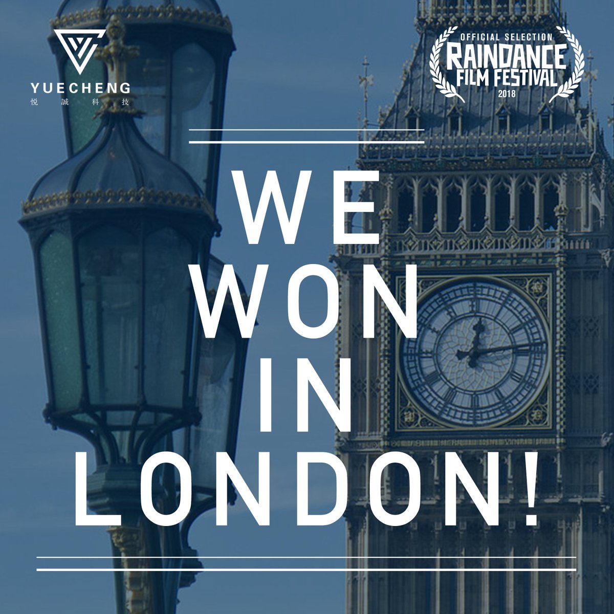 YueChengTech's tweet image. Thank you @Raindance Film Festival 2018 for the Best Multi-Person VR Experience Award! Thank you everyone for supporting us!

We will be showing this at an immersive theme park based on “The Apple” in Shanghai Joy City this winter!