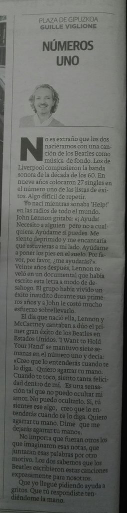 Menuda love story más wapa la de @guilleviglione !!! 😍😍😎
#Beatles #Help #IWantToHoldYourHand