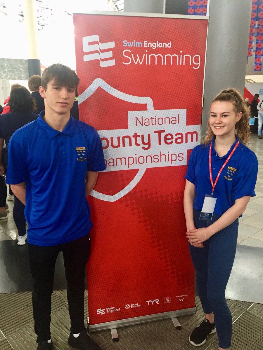 sussexasa's tweet image. Our  #sussexswimfamily captains are Thomas Exhall and Abby Smith