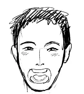 自慢することじゃあないけど、口を開いた笑顔って全然描いてこなかったんですよ。今回「私のペレストロイカ」ネーム描いてみたら珍しく口を大きく開けた笑顔を描く必要が出てきたんで、ウォーミングアップに描いてみた笑顔がこれ。危機感かんじた。 