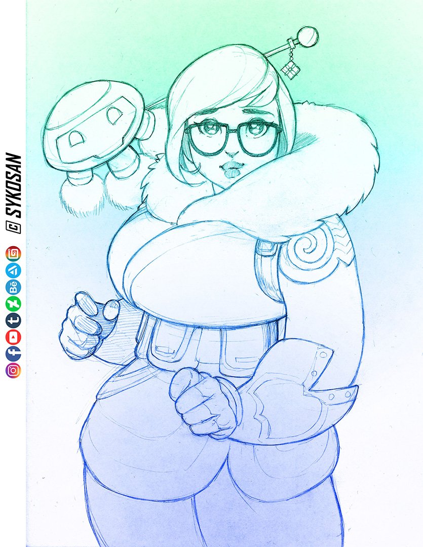 Syko San On Twitter Mei From Overwatch For Inktober What