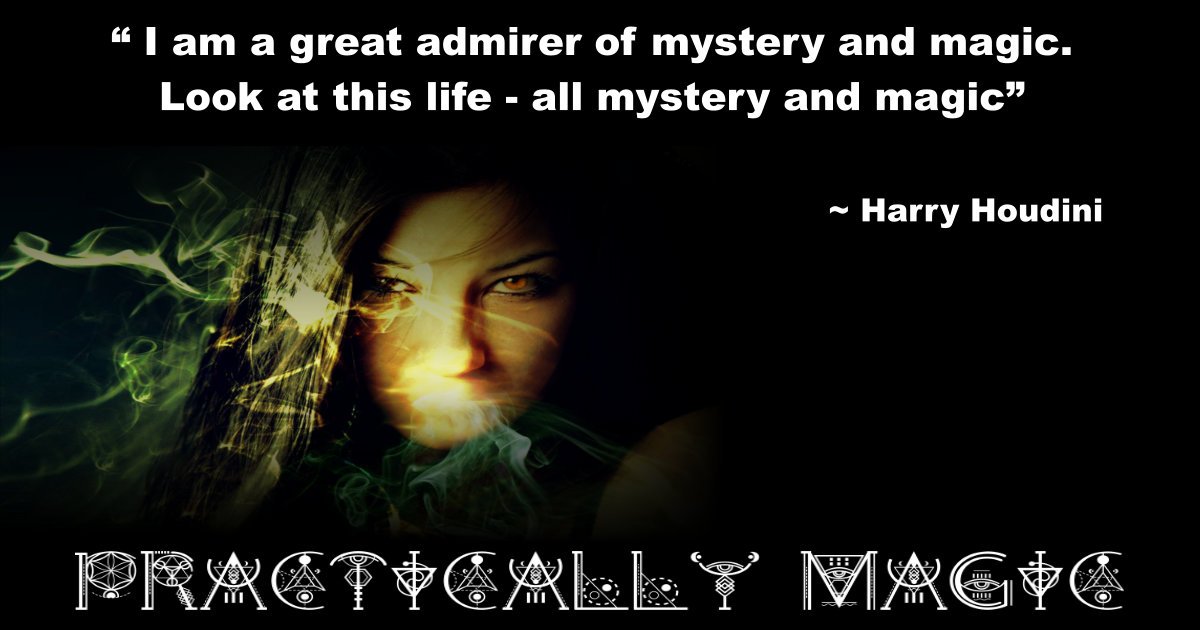 wbellauthor's tweet photo. RT SylvDotNet "I am a great admirer of mystery and magic.
Look at this life - all mystery and magic" ~ Harry Houdini
Practically Magic
https://t.co/tTIcqfwHGQ
#faith #hope #love #positive #good #luxury #spirit #practicallymagic https://t.co/2isY8fE91h https://t.co/5FxqrNXNQ6