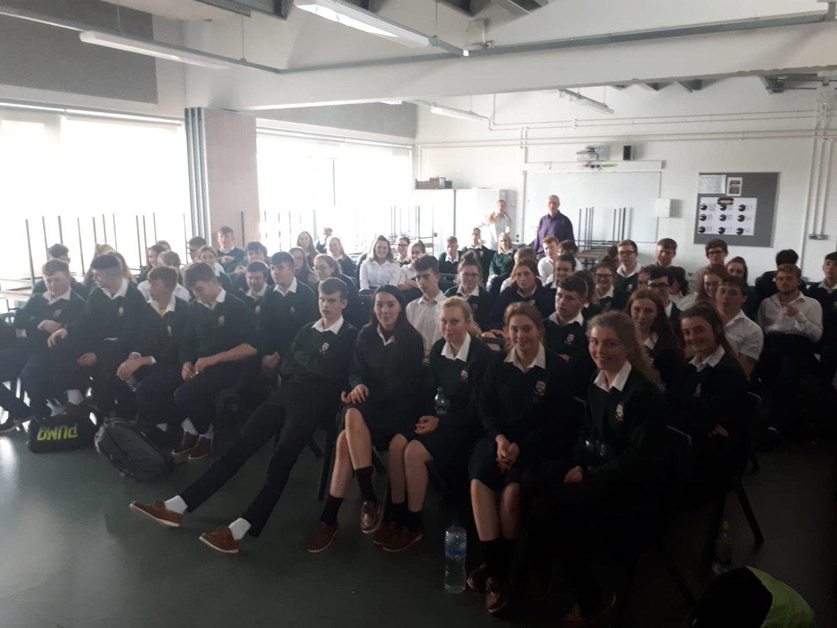 BCCWellRead's tweet photo. Literacy Week: Novelist and short story writer Ré Ó Laighléis delivered a workshop to our 6th year students about the structure and crafting of the short story. @BorrisokaneCC @LiteracyLink1 https://t.co/P8RtrIjLax